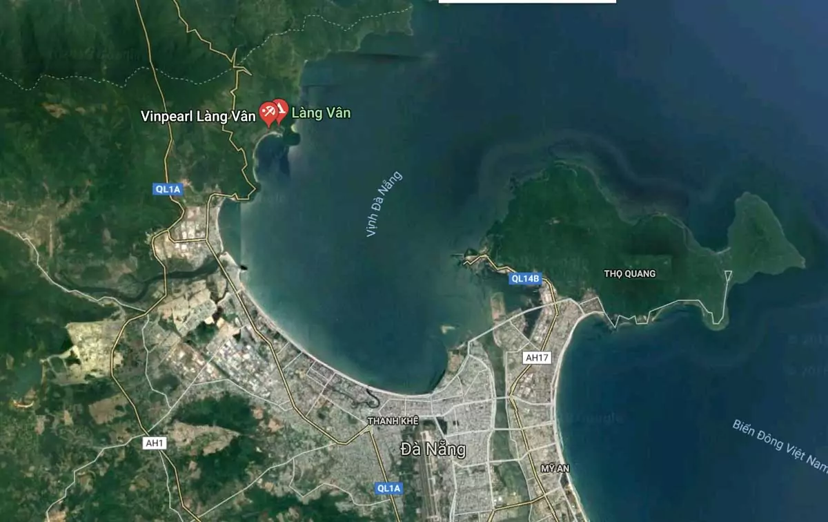 Vị trí Vinhomes Hải Vân Bay